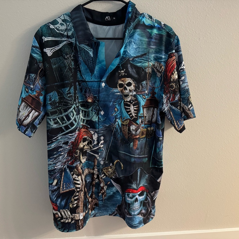 Pirate Hawaiian Graphic Shirt